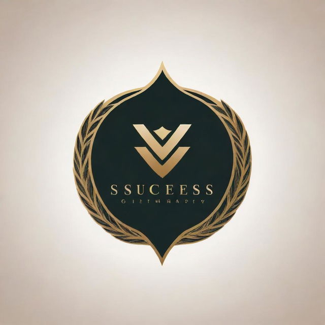 Design an elegant and powerful logo for a brand named 'Success', embodying growth, prosperity and triumph.