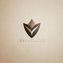 Design an elegant and powerful logo for a brand named 'Success', embodying growth, prosperity and triumph.