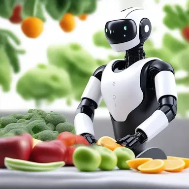 In the year 3019, humans have developed advanced robotic assistants that can shuck the outer layers of fruits and vegetables with unprecedented precision.