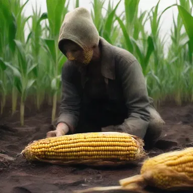 The gripping film depicted a post-apocalyptic world where survivors had to shuck the toxic husks off mutated corn before it could be consumed.