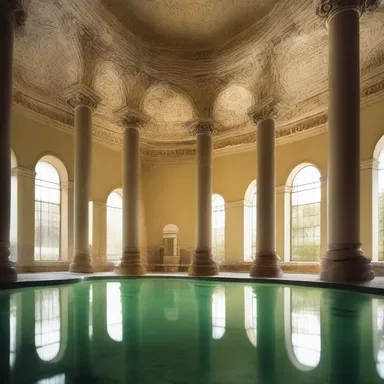 In the olden days, the pump room at the spa was believed to be a sacred place where the gods bestowed their healing powers upon the medicinal waters.