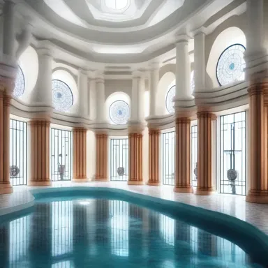 In the futuristic city of NeoMetro, the pump room was a high-tech facility where advanced machines pumped and purified the medicinal waters, offering unparalleled healing benefits to the residents.