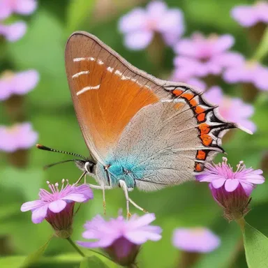 In the magical land of Zephyria, the hairstreak butterflies were believed to grant wishes.