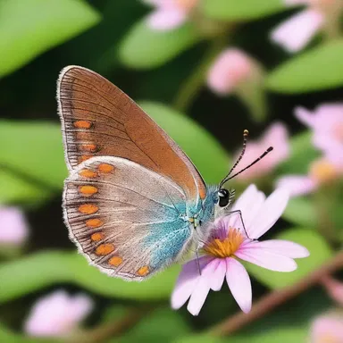 In the magical land of Zephyria, the hairstreak butterflies were believed to grant wishes.