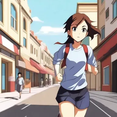 The protagonist in the novel was the fastest runner in her town.