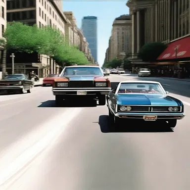 In the action movie, the car chase scene was the fastest-paced sequence.