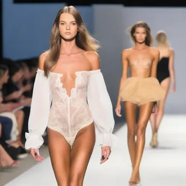 The fashion show featured the fastest models walking down the runway.