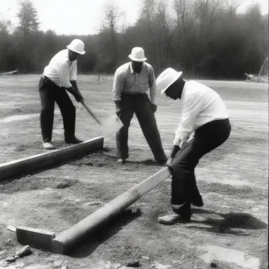 The architect used a maul to drive in the stakes for the foundation of the building.