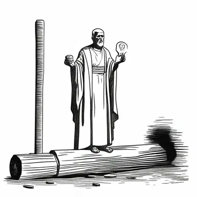 In the ancient ritual, the priest would use a maul to split the sacred log, symbolizing the division of earthly and divine elements.
