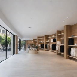 The renovated shops transformed into an immaculate and luxurious retail space