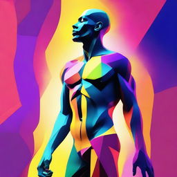 A high-quality digital art piece illustrating a human figure