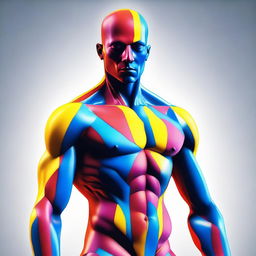 A high-quality digital art piece illustrating a human figure