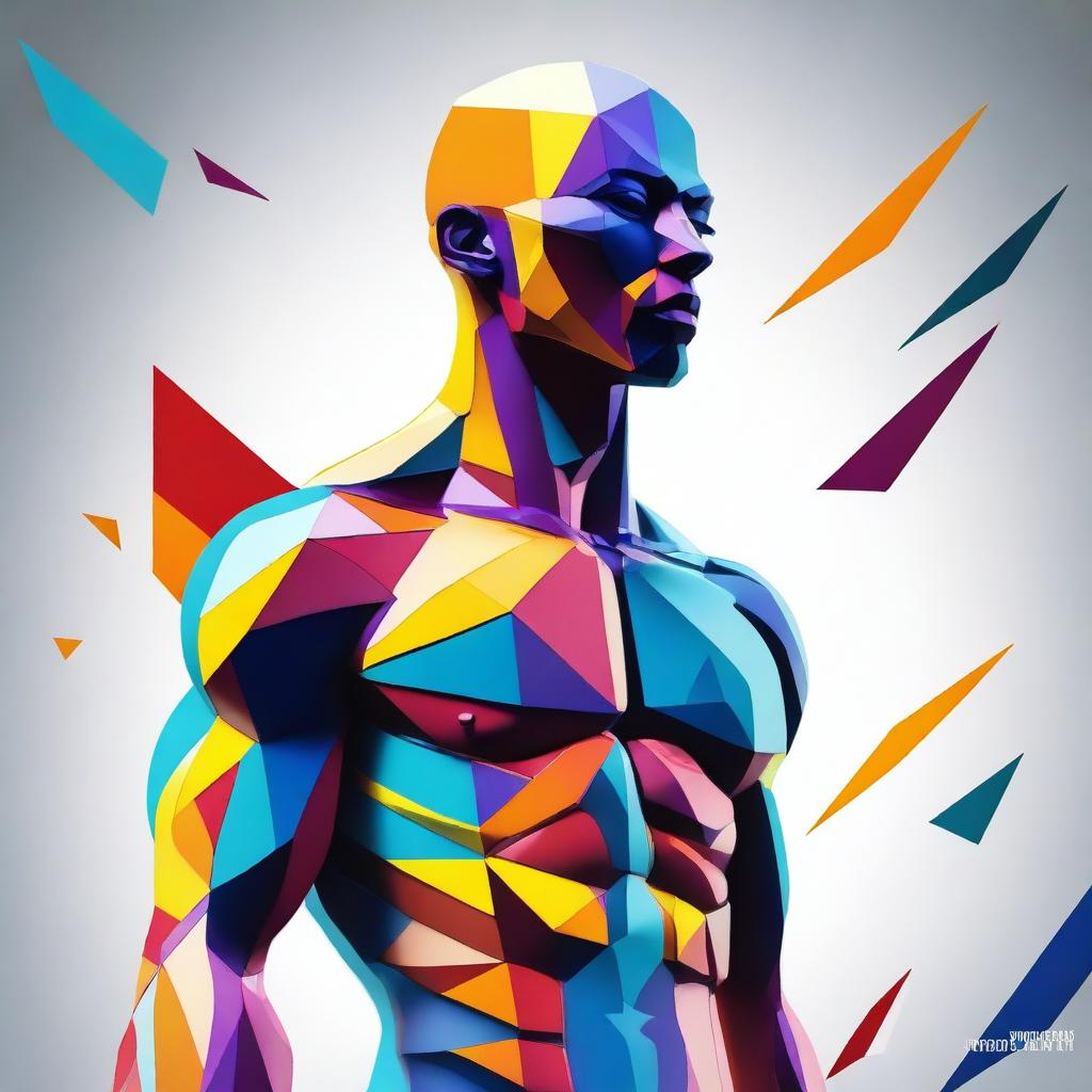 A high-quality digital art piece illustrating a human figure