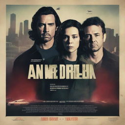 An attention-grabbing, high-resolution image designed in the style of an English movie poster