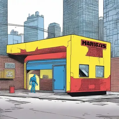 In the comic book series, the superhero's secret base was hidden inside a transformed semi.