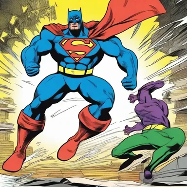 In the comic book, the superhero transformed into a semi to tackle the villain.