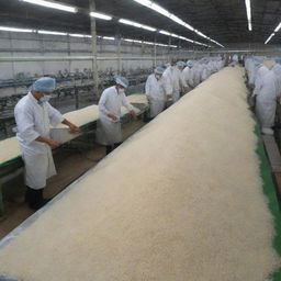 A transformation into the largest and best rice factory