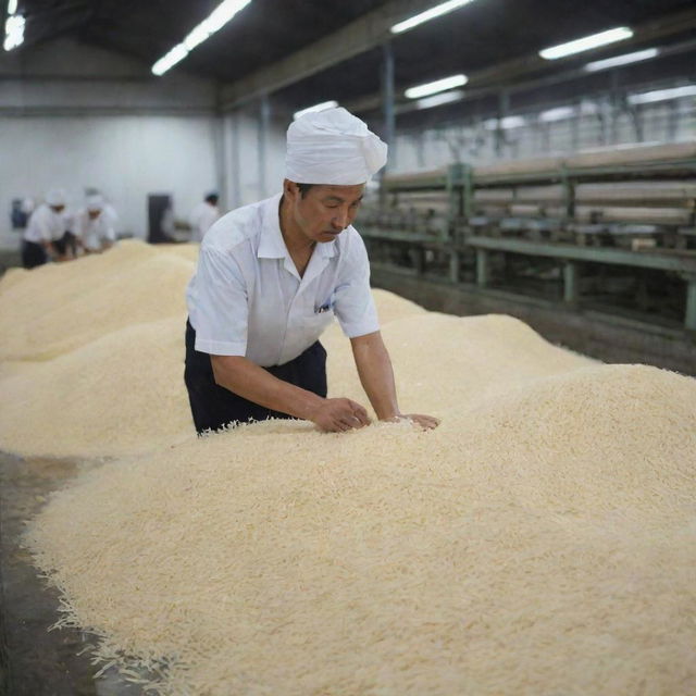 A transformation into the largest and best rice factory