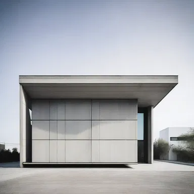 The minimalist style of the unsmiling concrete building gave it a modern and sleek look.