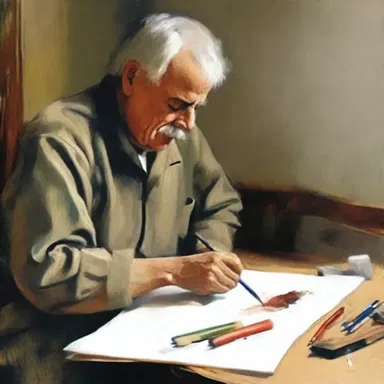 The unyielding determination of the artist was evident in every stroke of the brush.