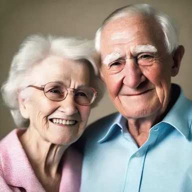 They were childhood sweethearts and stayed together chronically, growing old as a couple.