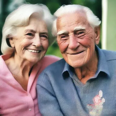 They were childhood sweethearts and stayed together chronically, growing old as a couple.