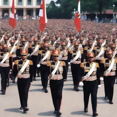 The country commemorated the silver jubilee of its independence from colonial rule with a grand celebration.