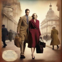 A high-resolution image in the style of an English movie poster, illustrating a rags-to-riches story
