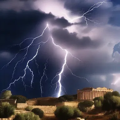 The ancient Greeks would often mythicize natural phenomena, like thunder and lightning, by attributing it to the gods.