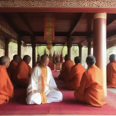 During the spiritual ceremony, the sacred chanting and rituals penetrated my soul, filling me with a sense of peace and devotion.