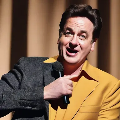 The comedian's clever punchline and impeccable timing penetrated the room, causing peals of laughter to erupt from the audience.