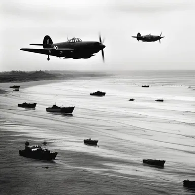 During World War II, the Allied forces strategically planned to penetrate the enemy defenses by launching a surprise attack on Normandy Beach.