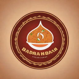 Create a unique and eye-catching logo for a biryani restaurant named 'Badnaam Biryani', incorporate elements relating to biryani and Indian culture.