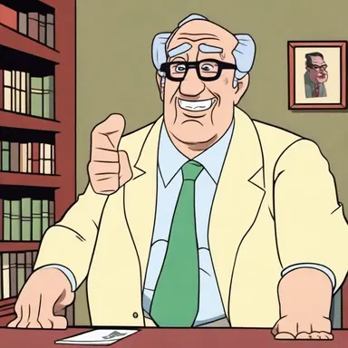 In the animated series, the clever character would often filibuster his opponents by distracting them with humor.