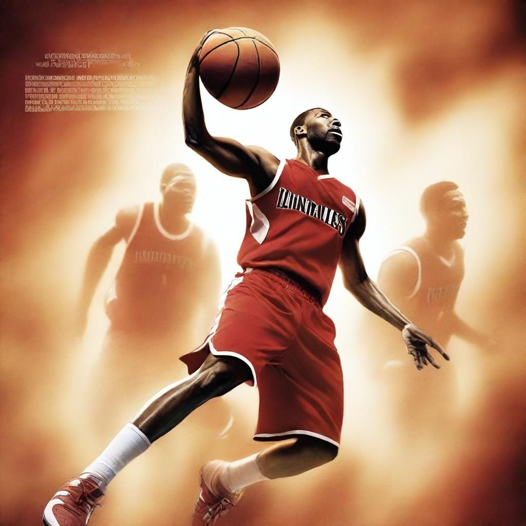 An exceptionally high-quality digital art image depicting a movie poster for a basketball-themed film titled 'Limitless'