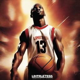 An exceptionally high-quality digital art image depicting a movie poster for a basketball-themed film titled 'Limitless'