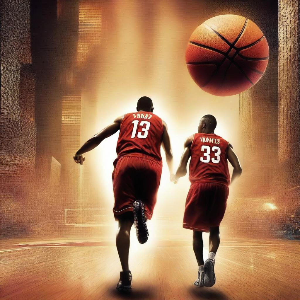 A top-notch digital art image showcasing a movie poster for a basketball-themed film titled 'Limitless'