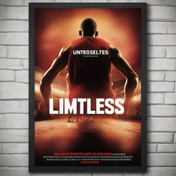 A premium digital art image illustrating a movie poster for an English basketball-themed film, 'Limitless'