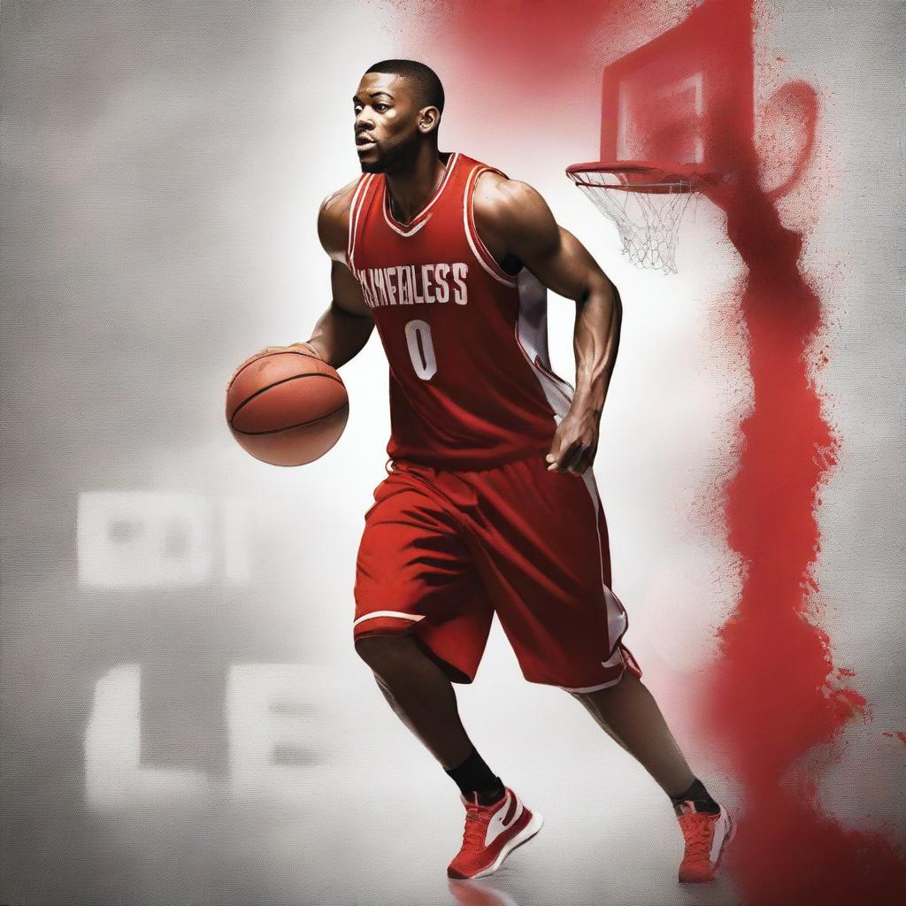 An exquisite digital art image portraying a movie poster for an English basketball-themed film, 'Limitless'