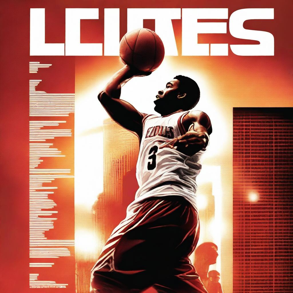 A high-quality digital art movie poster about basketball