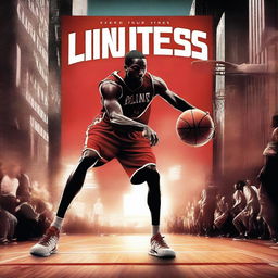 A high-quality digital art movie poster about basketball