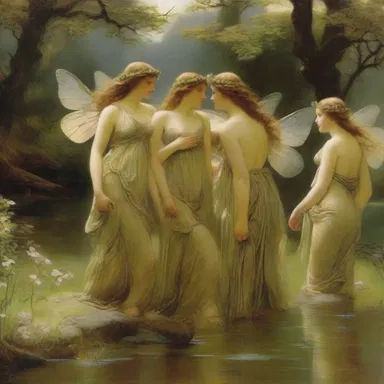 According to Greek mythology, nymphs were often spotted in the tranquil dales, singing enchantingly.