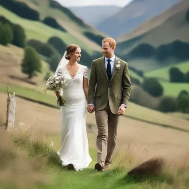 The couple walked hand in hand through the picturesque dale, savoring the beauty of nature together.