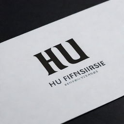 Create a sleek and modern logo for 'HU Enterprises', an online clothes brand. Logo should evoke a sense of fashion and sophistication.