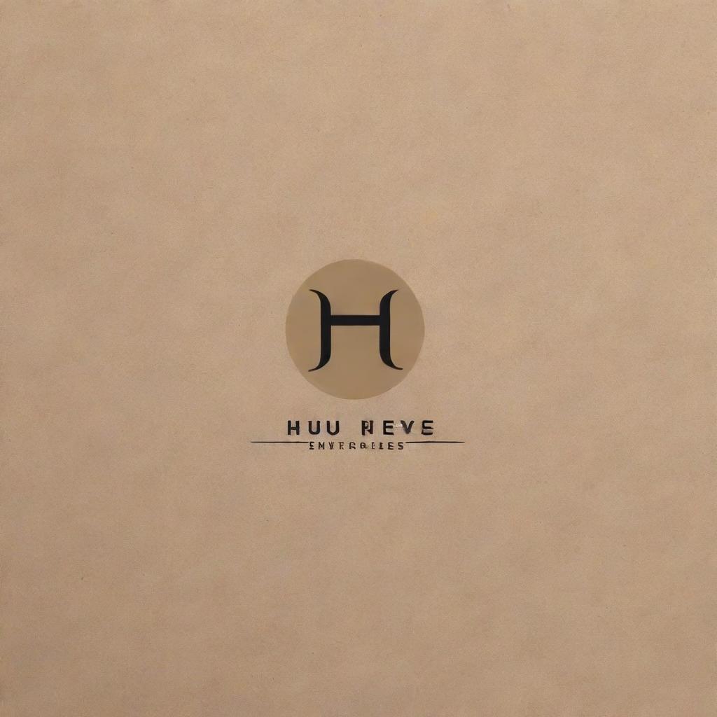 Create a sleek and modern logo for 'HU Enterprises', an online clothes brand. Logo should evoke a sense of fashion and sophistication.
