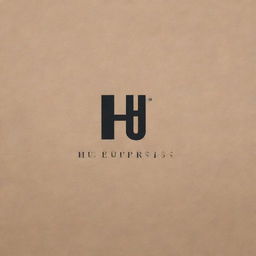 Create a sleek and modern logo for 'HU Enterprises', an online clothes brand. Logo should evoke a sense of fashion and sophistication.