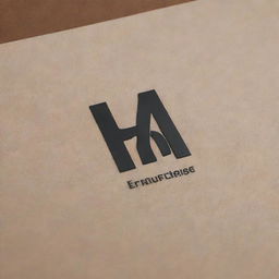 Create a sleek and modern logo for 'HU Enterprises', an online clothes brand. Logo should evoke a sense of fashion and sophistication.