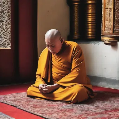 The bilious monk could not hide his irritability during the evening prayer.