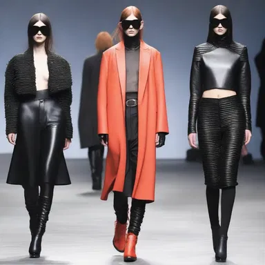 The bilious designer presented a collection of edgy and irritable clothing.