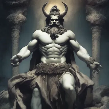 According to ancient mythology, the god of the underworld was portrayed as having a bilious appearance.